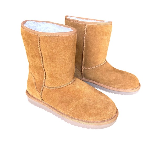 Koolaburra By UGG Women's Koola Short Winter Boots Size 7 Chestnut - Picture 1 of 15